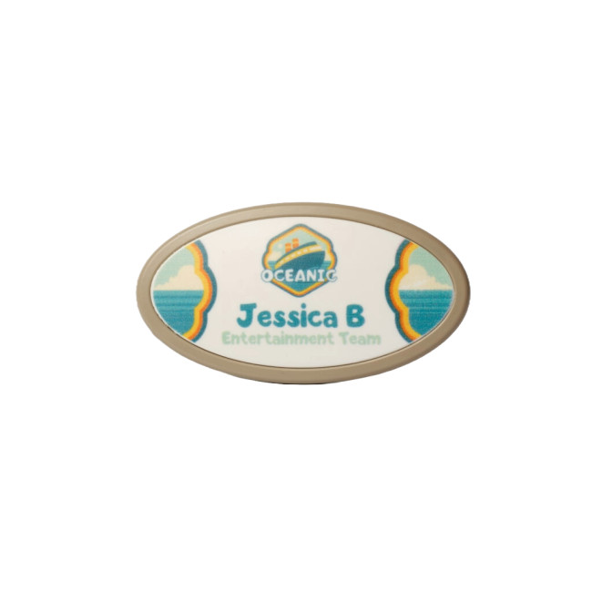 Promotional Always Recycled Select Name Badge - Oval