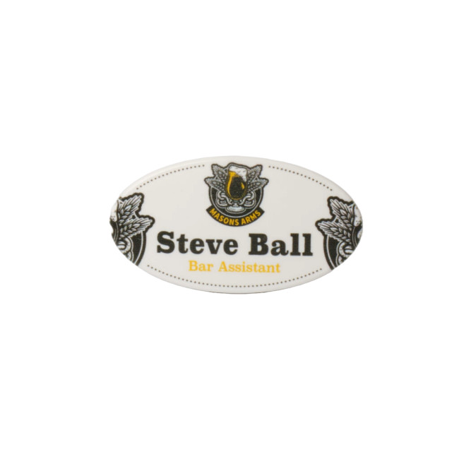 Promotional Always Recycled Essential Name Badge - Oval