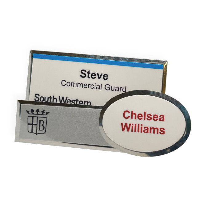 Promotional Classic Name Badge (Large) Pin - Image 2