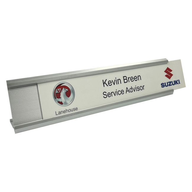 Promotional Metal Desk Nameplate - Image 1