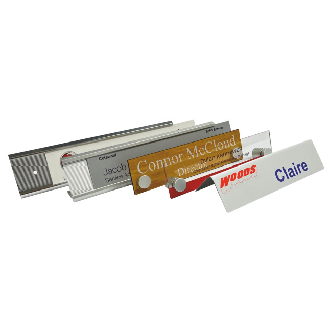 Promotional Insert Desk Nameplate - Image 2