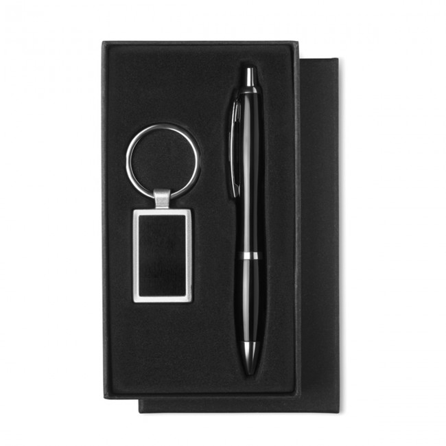 Promotional Ball pen and key ring set - Image 1