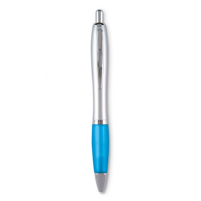 Promotional Rio Satin Blue ink Ball pen - Image 1