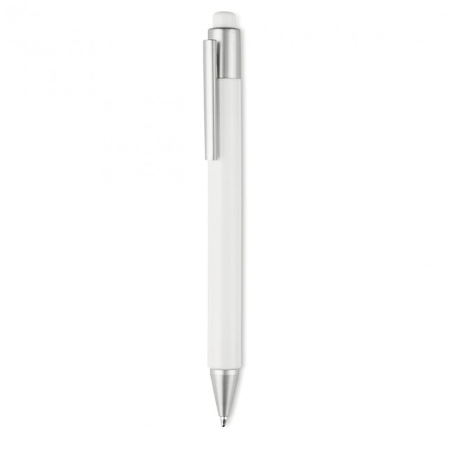 Promotional Plastic Push type pen blue in - Image 11