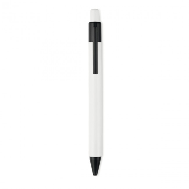 Promotional Plastic Push type pen blue in - Image 10