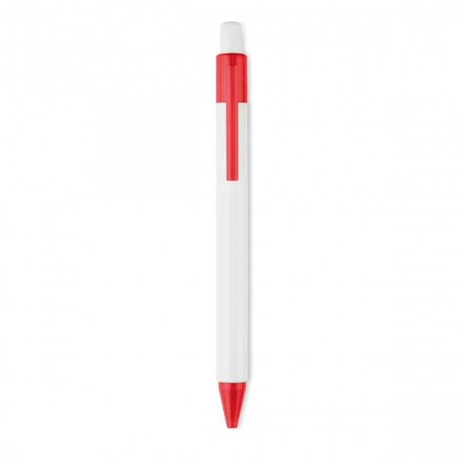 Promotional Plastic Push type pen blue in - Image 8