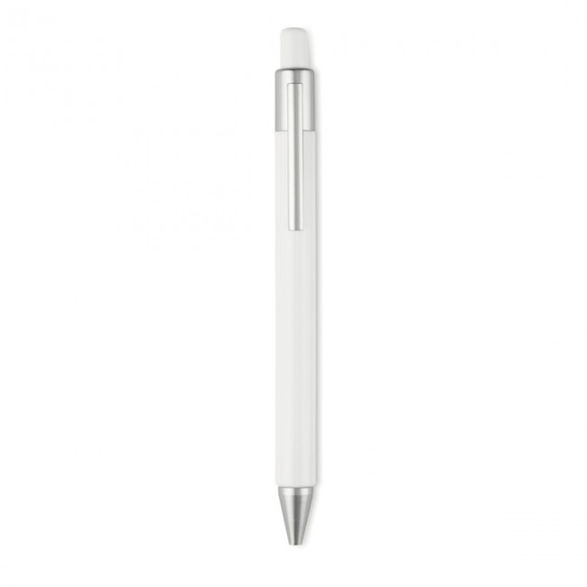 Promotional Plastic Push type pen blue in - Image 6