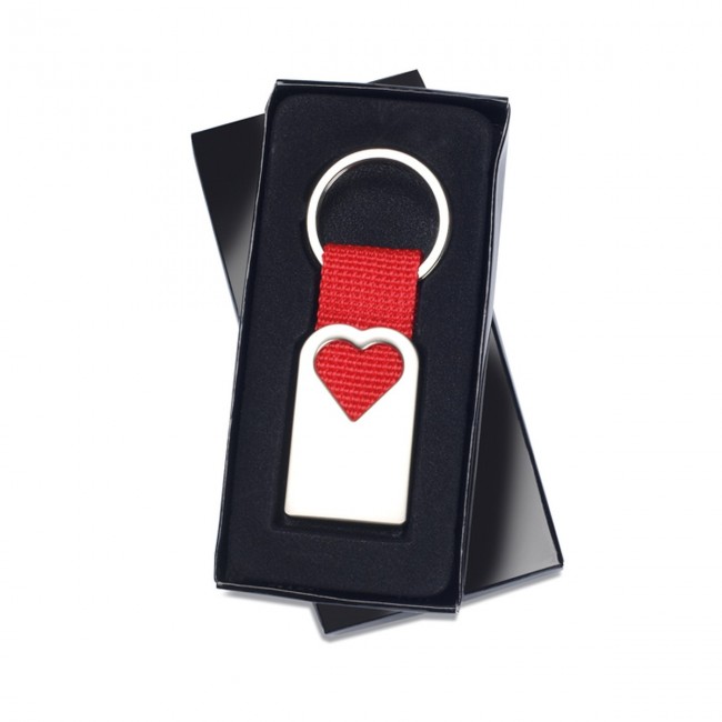 Promotional Heart Metal Keyring - Image 2