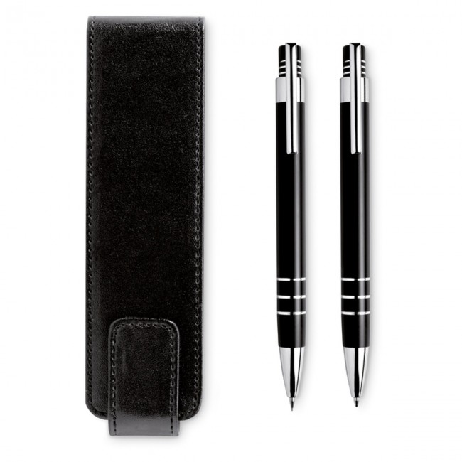 Promotional Ball pen and pencil in pouch - Image 2