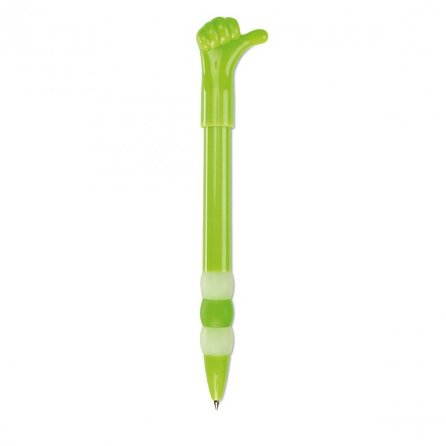 Promotional Ball pen with hand top - Image 1