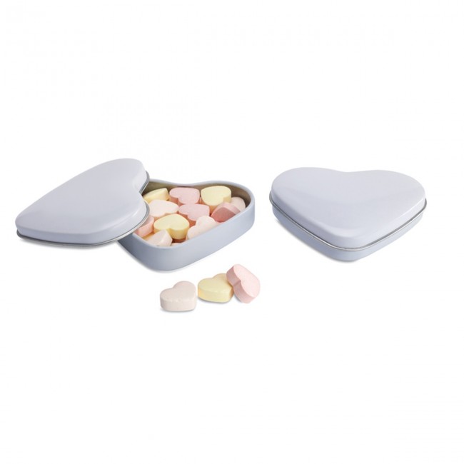 Promotional Heart Tin Box With Candies - Image 9