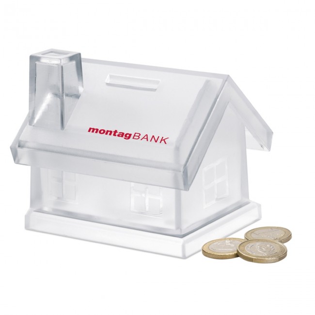 Promotional Plastic House Coin Bank - Image 5