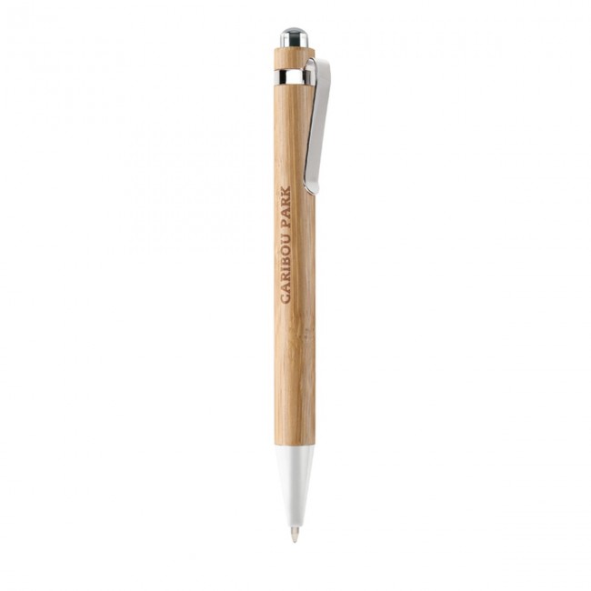 Promotional Bamboo Automatic Ballpen - Image 2