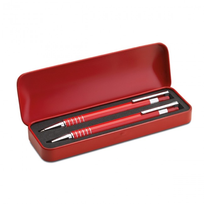 Promotional Ballpen Set In Metal Box - Image 2