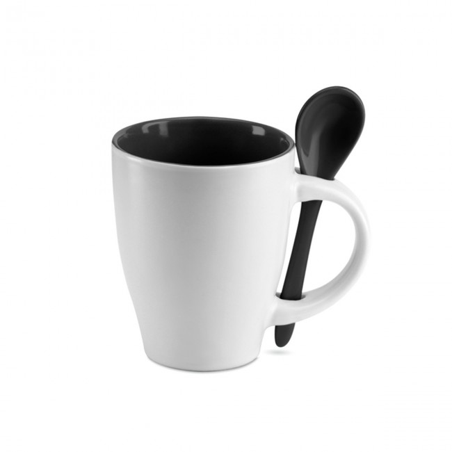 Promotional Bicolour Mug With Spoon 250ml - Image 10