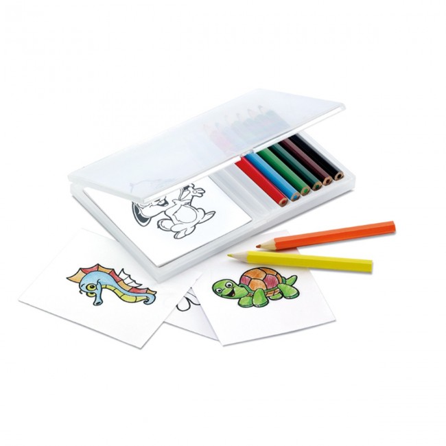 Promotional Wooden Pencil Colouring Set - Image 1