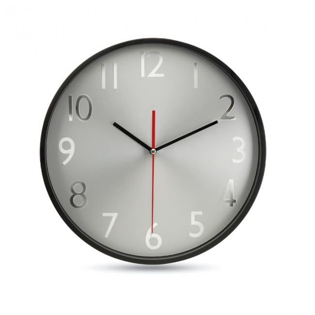 Promotional Wall Clock With Silver Background - Image 4