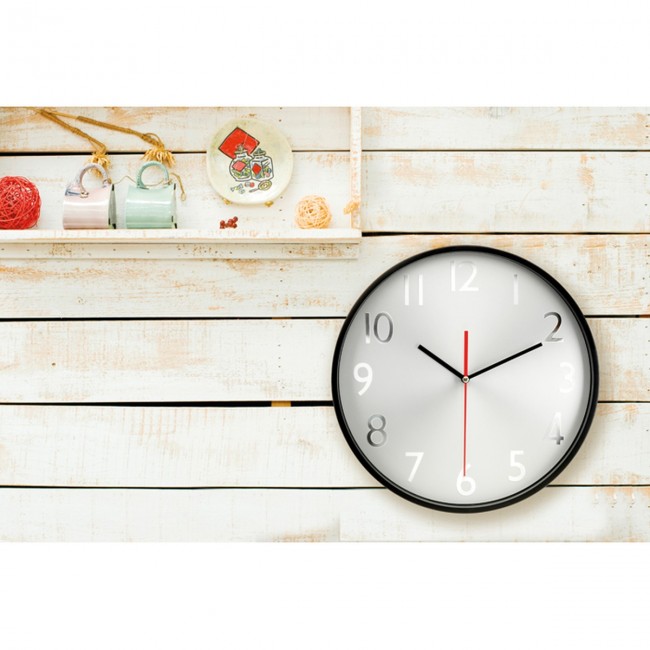 Promotional Wall Clock With Silver Background - Image 8