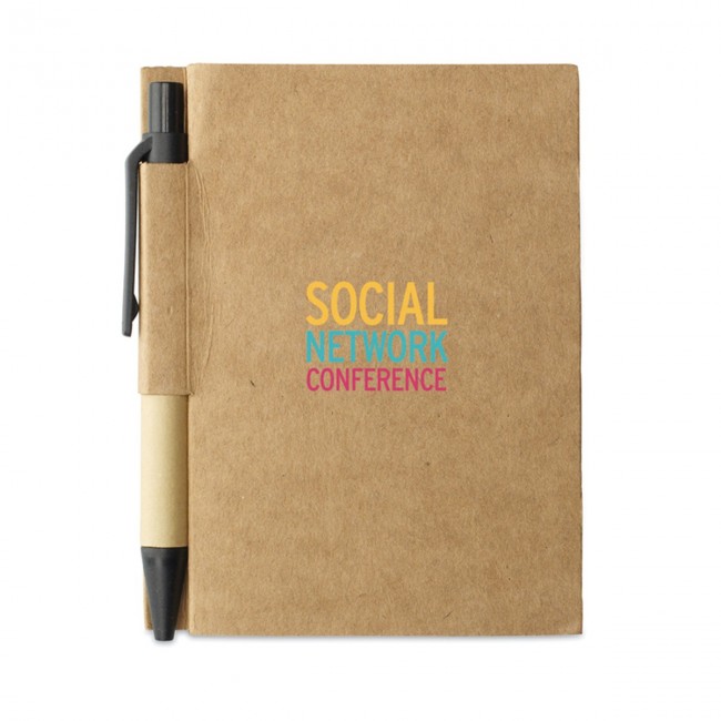 Promotional Recycled Notebook With Pen - Image 3