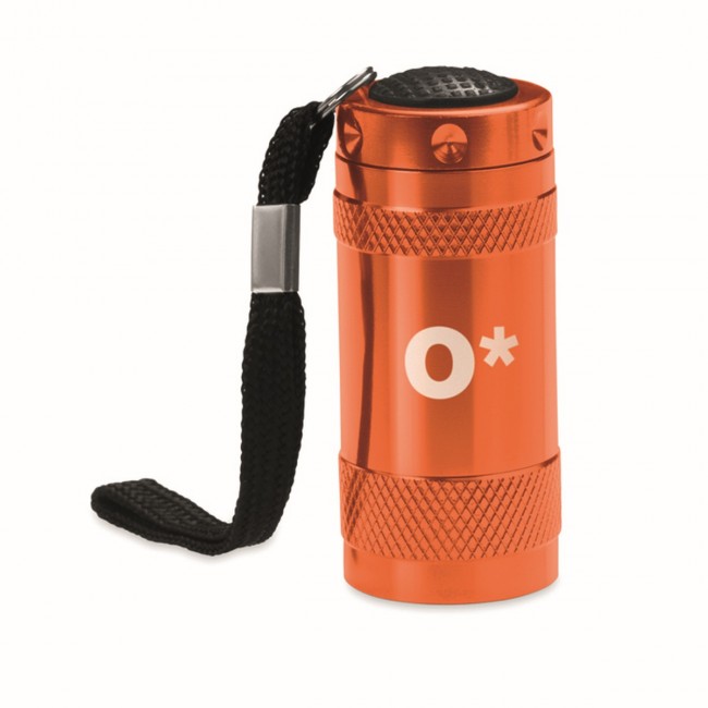 Promotional Aluminium torch & wrist strap - Image 1