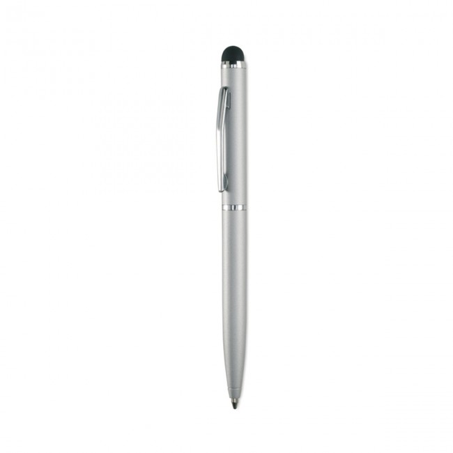 Promotional Metal pen with silicone tip - Image 1