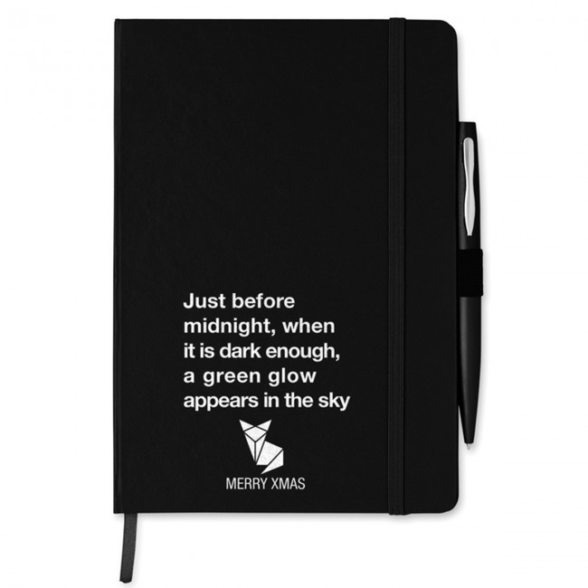 Promotional A5 Notebook With Pen 72 Lined - Image 8