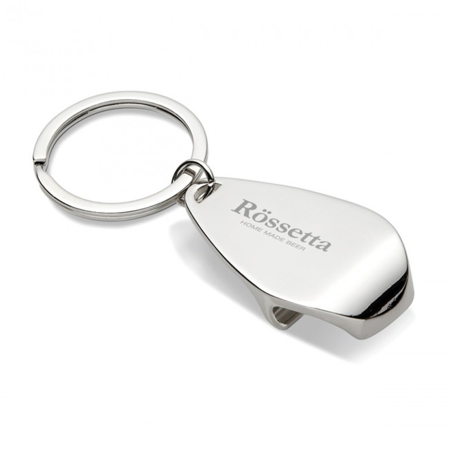 Promotional Metal Bottle Opener Keyring - Image 1