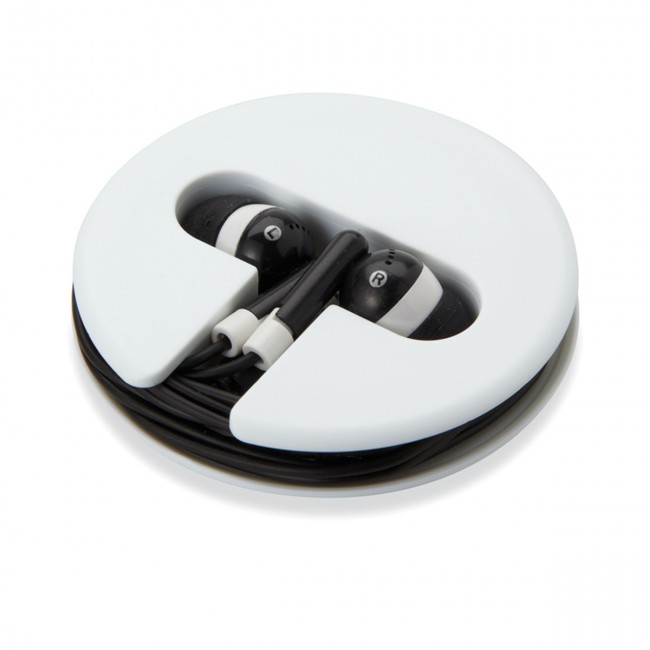 Promotional Earphones in silicone case - Image 12