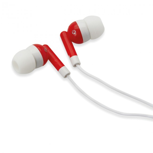 Promotional Earphones in silicone case - Image 2