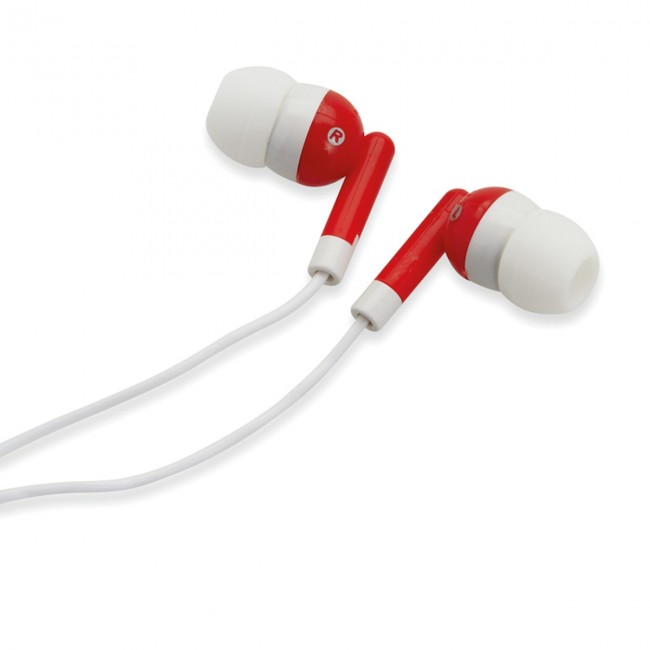 Promotional Earphones in silicone case - Image 1