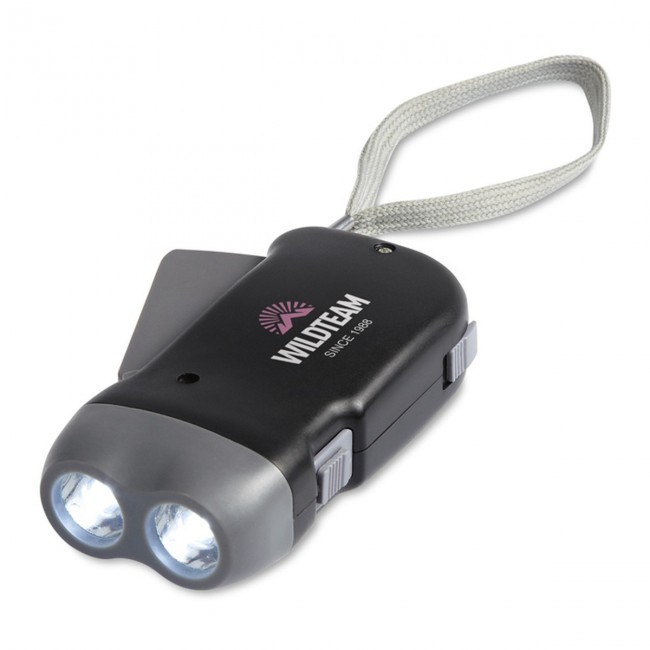 Promotional 2 LED Dynamo Torch - Image 3