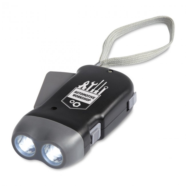 Promotional 2 LED Dynamo Torch - Image 2