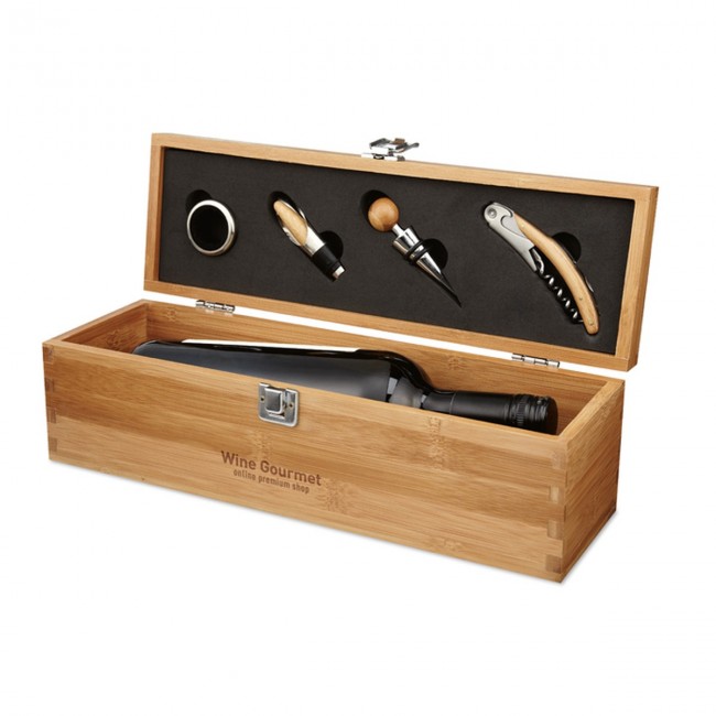 Promotional Wine Set In Bamboo Box - Image 8