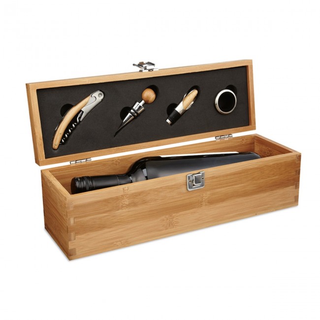 Promotional Wine Set In Bamboo Box - Image 11