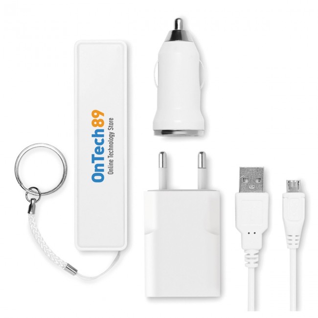 Promotional Powerbank travel set - Image 1