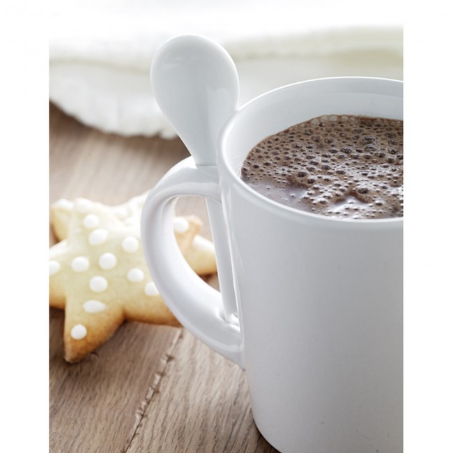 Promotional Sublimation Mug With Spoon - Image 4