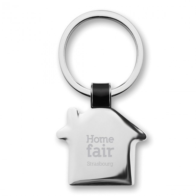 Promotional House shaped Keyring - Image 3