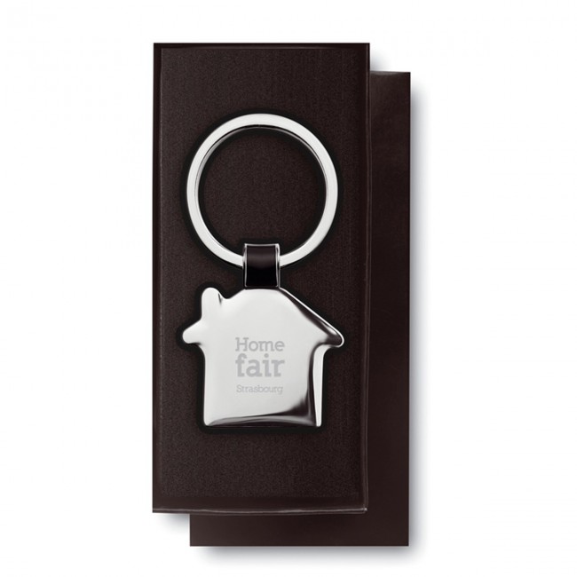 Promotional House shaped Keyring - Image 1