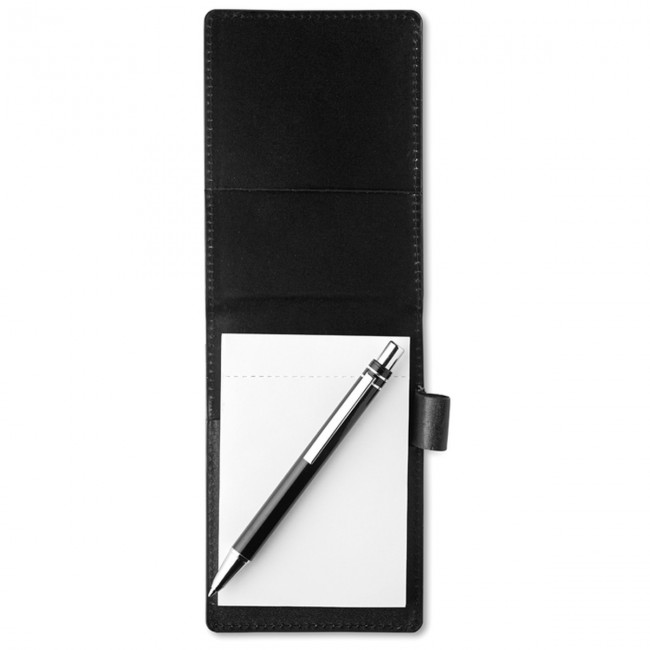 Promotional A7 Notepad In PU Pouch & Pen - Image 2