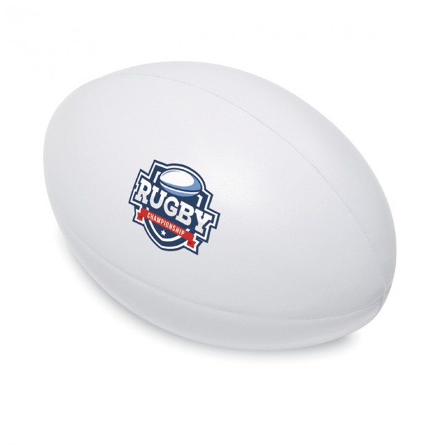 Promotional Anti-Stress PU Rugby Ball - Image 1