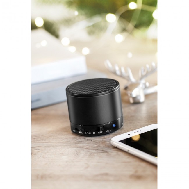 Promotional Round Wireless Speaker - Image 2