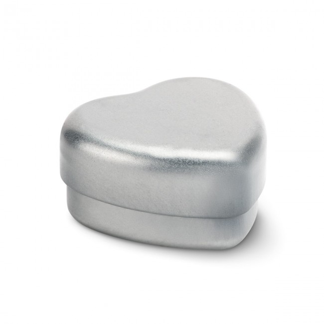 Promotional Lip Balm in heart shape tin - Image 4