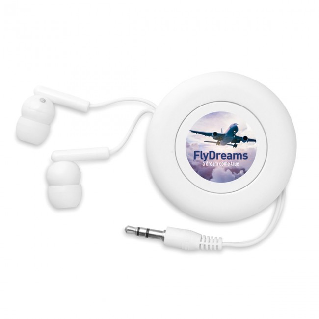 Promotional Retractable earphones - Image 1