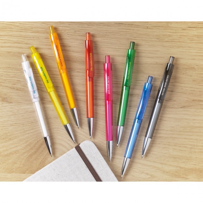 Promotional Transparent push button pen - Image 2