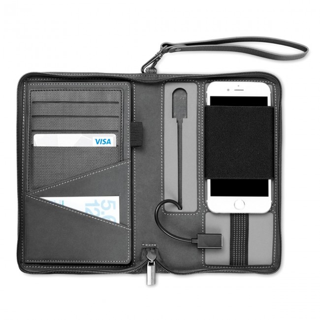 Promotional PU organizer with power bank - Image 9