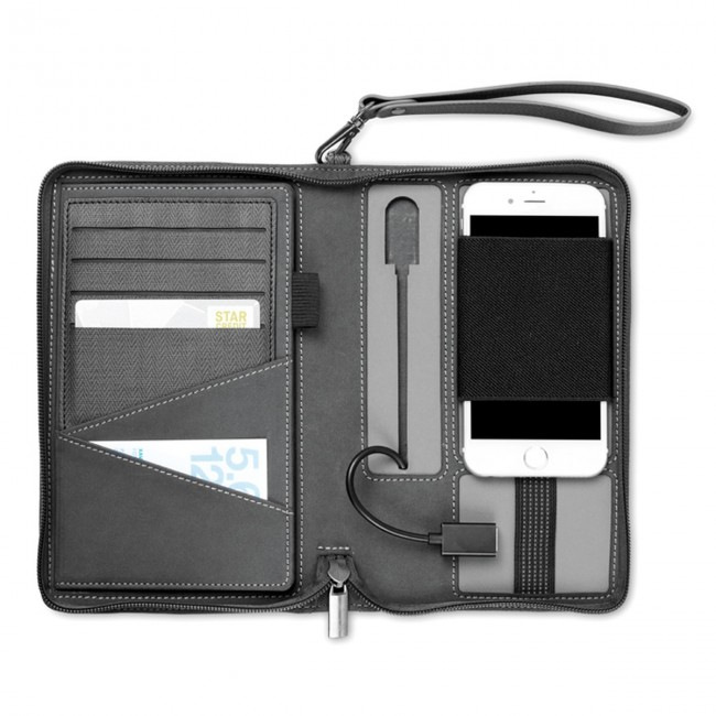 Promotional PU organizer with power bank - Image 10