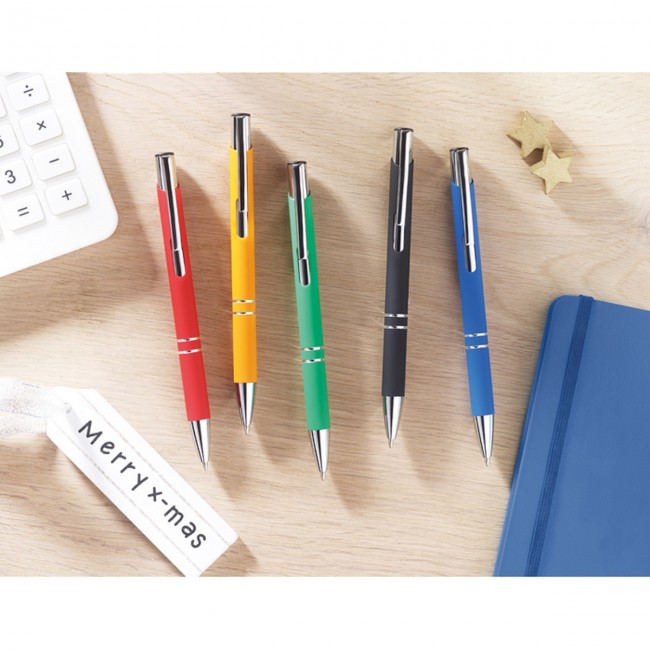 Promotional Ballpen In Rubberised Finish