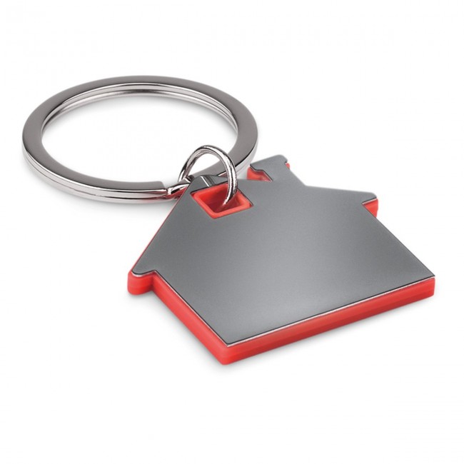 Promotional House Shape Plastic Keyring - Image 10