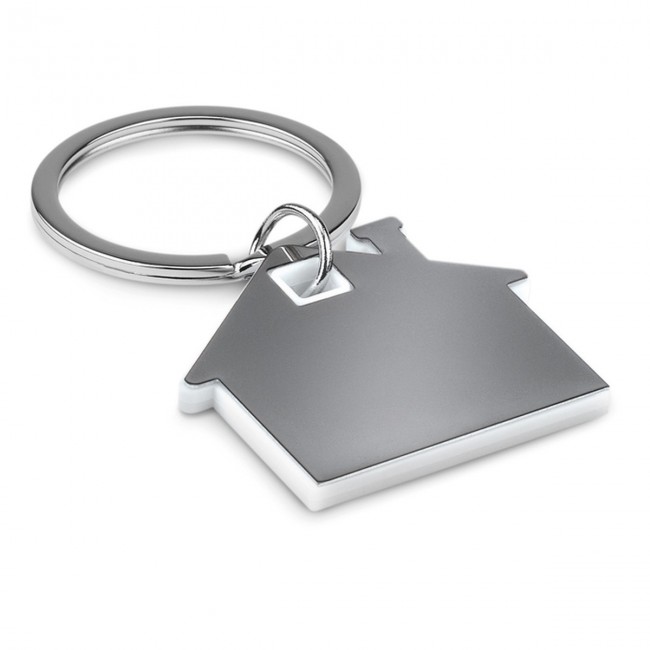 Promotional House Shape Plastic Keyring - Image 7