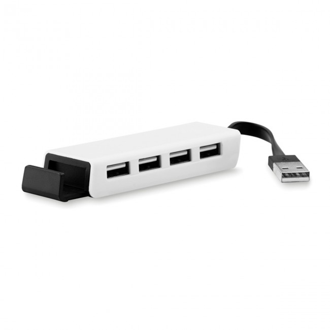 Promotional 4 USB hub / phone holder - Image 5